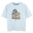 Loose T-shirt with print, PALE BLUE, hi-res