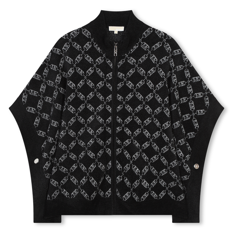 Zip-up knitted cape MICHAEL KORS 
                        GIRL