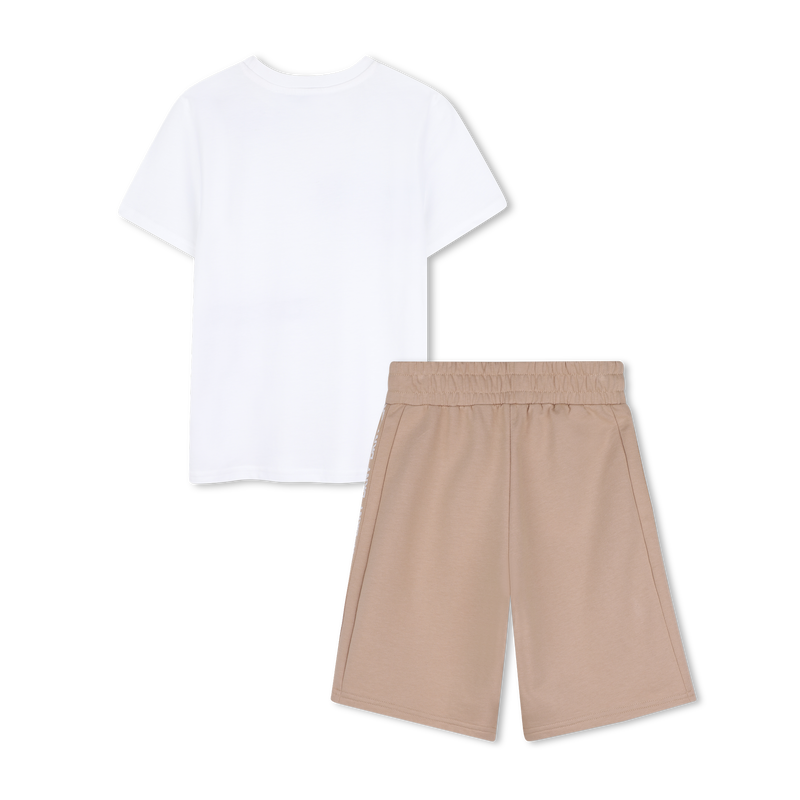 T-SHIRT AND BERMUDA SHORTS SET DKNY 
                        BOY