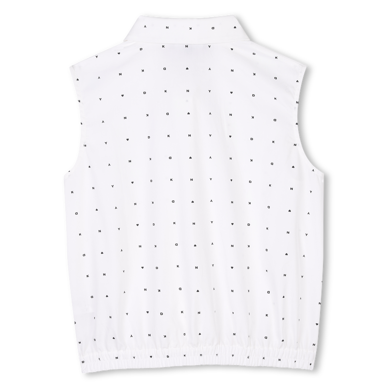 Printed sleeveless blouse DKNY 
                        GIRL