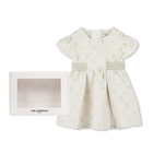 Formal jacquard dress KARL LAGERFELD KIDS 
                    GIRL