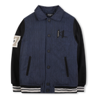 Polyester bomber jacket KARL LAGERFELD KIDS 
                    BOY