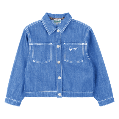 Denim jacket KENZO KIDS GIRL