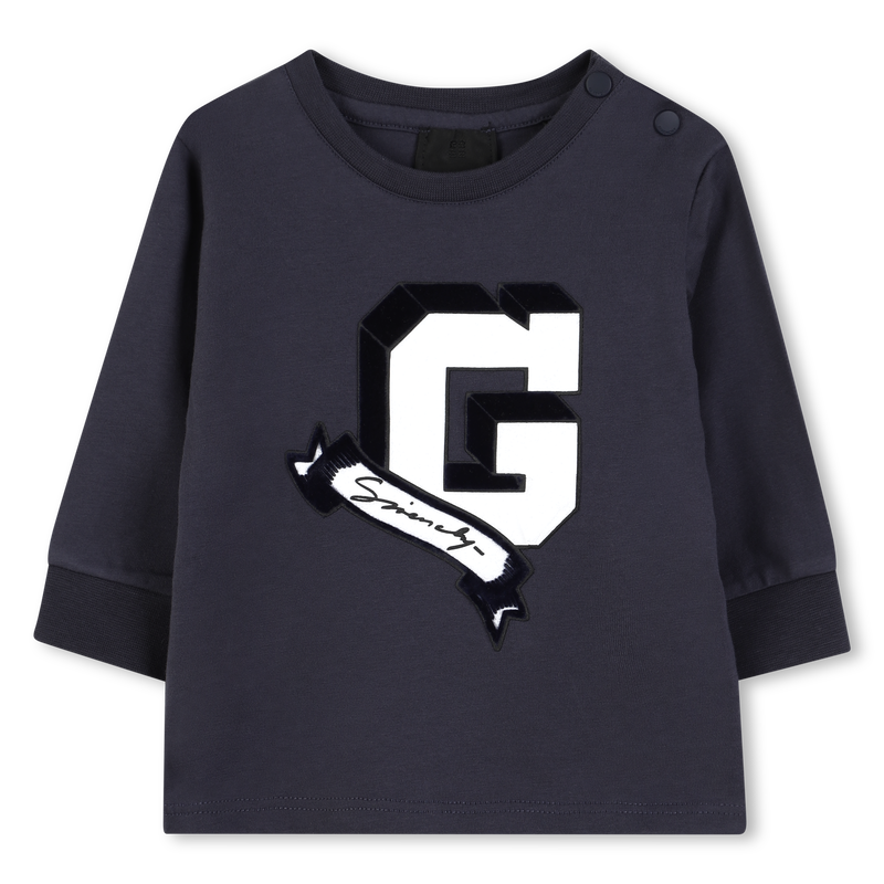T-shirt with snap closure GIVENCHY 
                        BOY