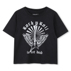 Straight fit T-shirt, BLACK, hi-res