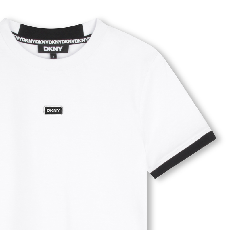 Two-tone cotton T-shirt DKNY 
                        UNISEX
