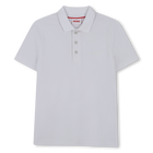 Short-sleeved piqu&eacute; polo shirt, WHITE, hi-res