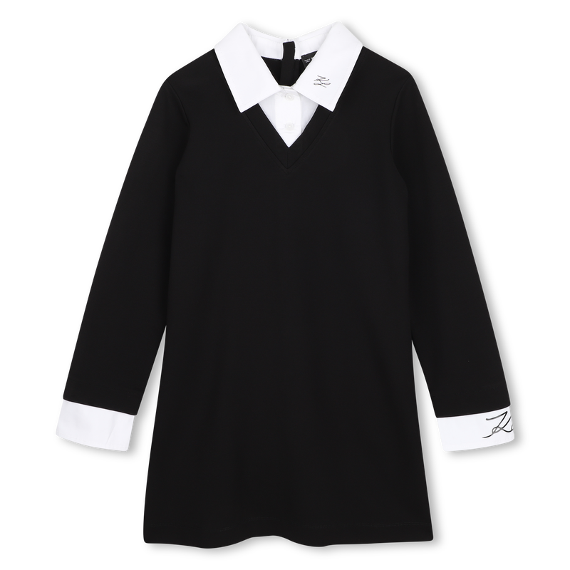 Long Sleeve Dress KARL LAGERFELD KIDS 
                        GIRL