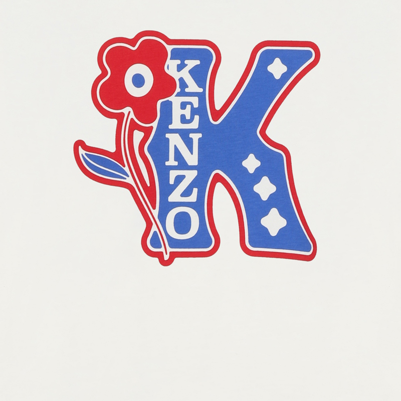 Long-sleeved cotton T-shirt KENZO KIDS 
                        GIRL