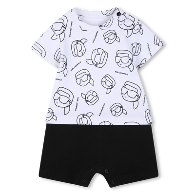 SHORT-SLEEVED JUMPSUIT KARL LAGERFELD KIDS BOY
