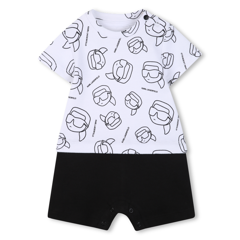 SHORT-SLEEVED JUMPSUIT KARL LAGERFELD KIDS 
                        BOY