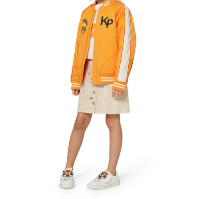 Patched cotton skirt KENZO KIDS GIRL