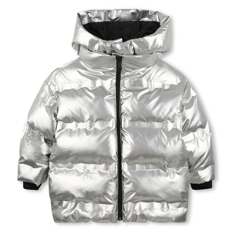 Hooded down jacket KARL LAGERFELD KIDS 
                        GIRL