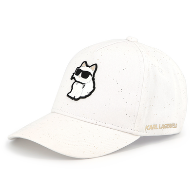 Adjustable cotton baseball cap KARL LAGERFELD KIDS GIRL