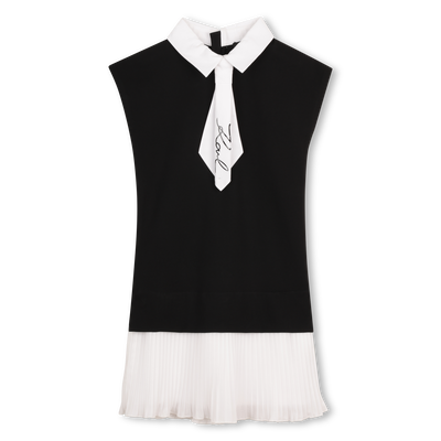 SHORT SLEEVE DRESS KARL LAGERFELD KIDS GIRL