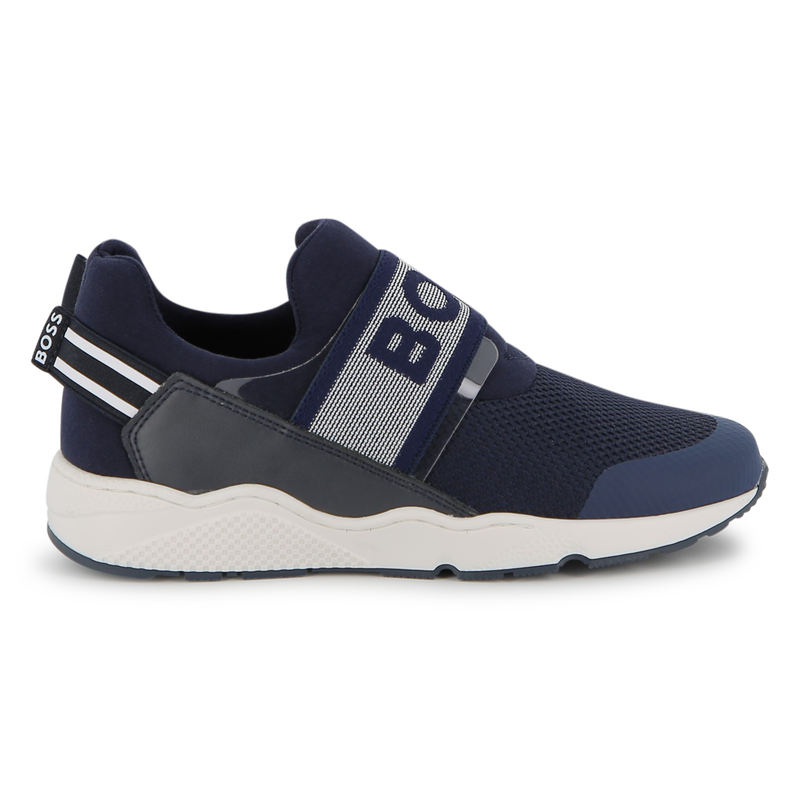 Cowhide leather trainers BOSS 
                        BOY