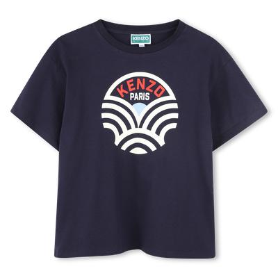 Short-sleeved cotton T-shirt KENZO KIDS BOY