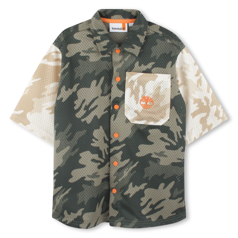 Printed press-stud shirt TIMBERLAND 
                        BOY