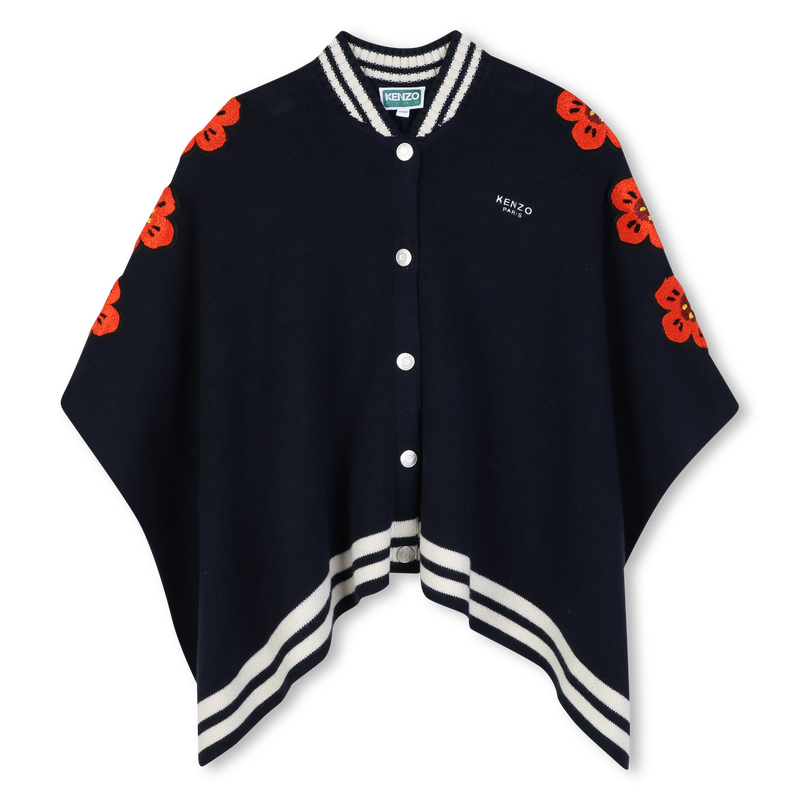 Knitted cape KENZO KIDS 
                        GIRL