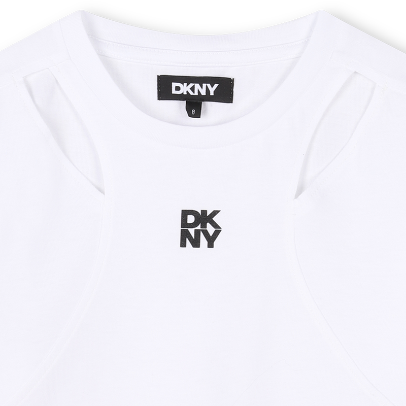 Short-sleeved cut-out T-shirt DKNY 
                        GIRL