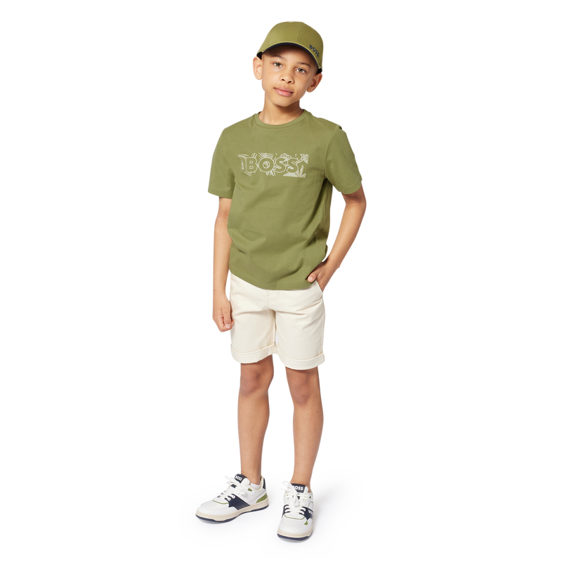 Lined chino Bermuda shorts BOSS 
                        BOY