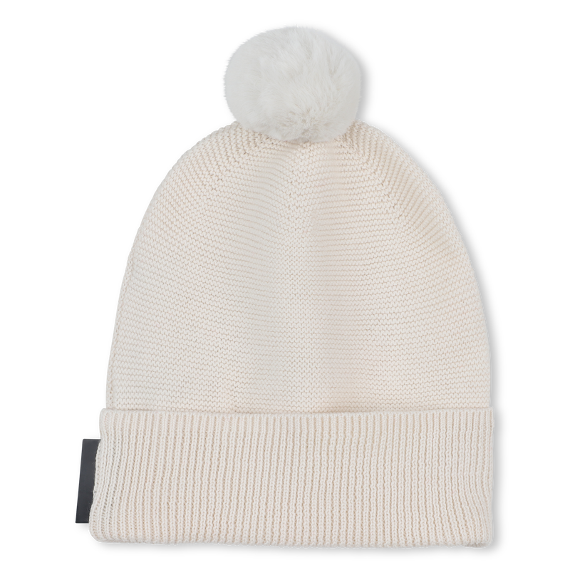 Knitted hat with pompom KARL LAGERFELD KIDS 
                        UNISEX