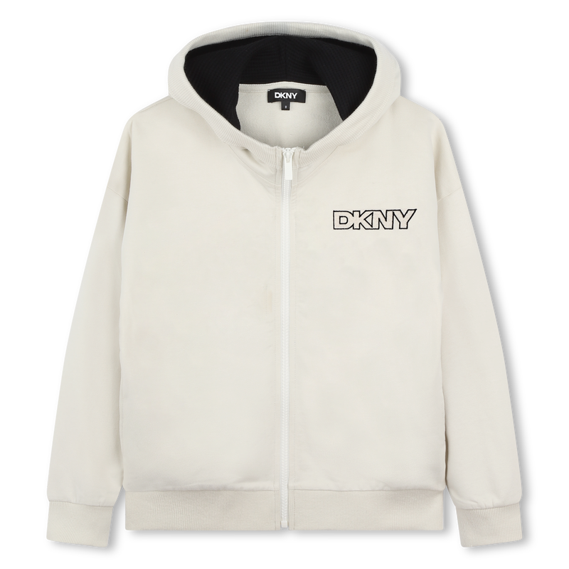 Hooded fleece cardigan DKNY 
                        UNISEX