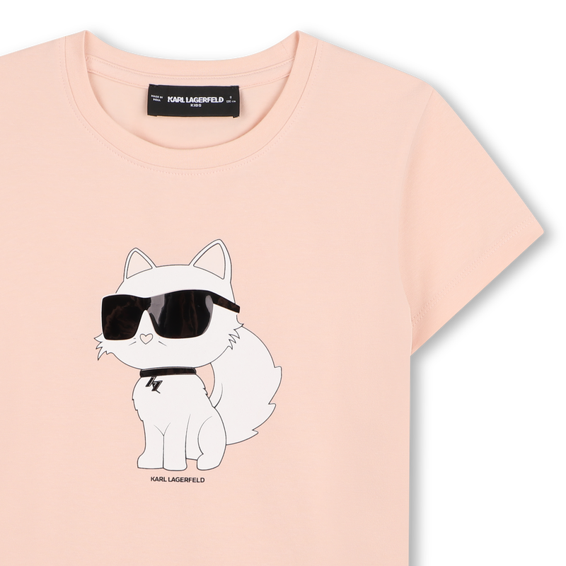 Short-sleeved t-shirt KARL LAGERFELD KIDS 
                        GIRL