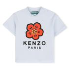 T-shirt with press stud on the shoulder KENZO KIDS 
                    GIRL