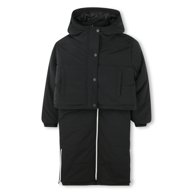 Convertible Hooded Puffer HUGO 
                        GIRL