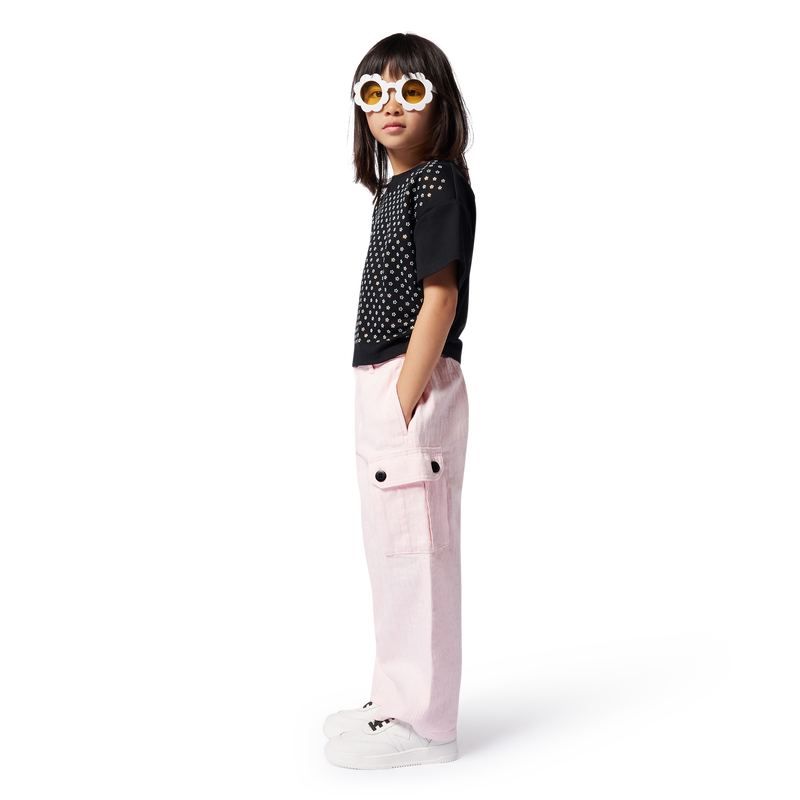 Cotton trousers with pockets MARC JACOBS 
                        GIRL