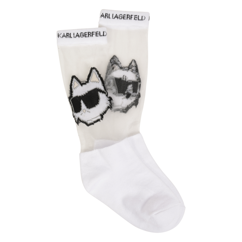 Openwork pattern socks KARL LAGERFELD KIDS 
                        GIRL