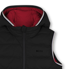 Flann-effect hooded puffer jacket BOSS 
                    BOY