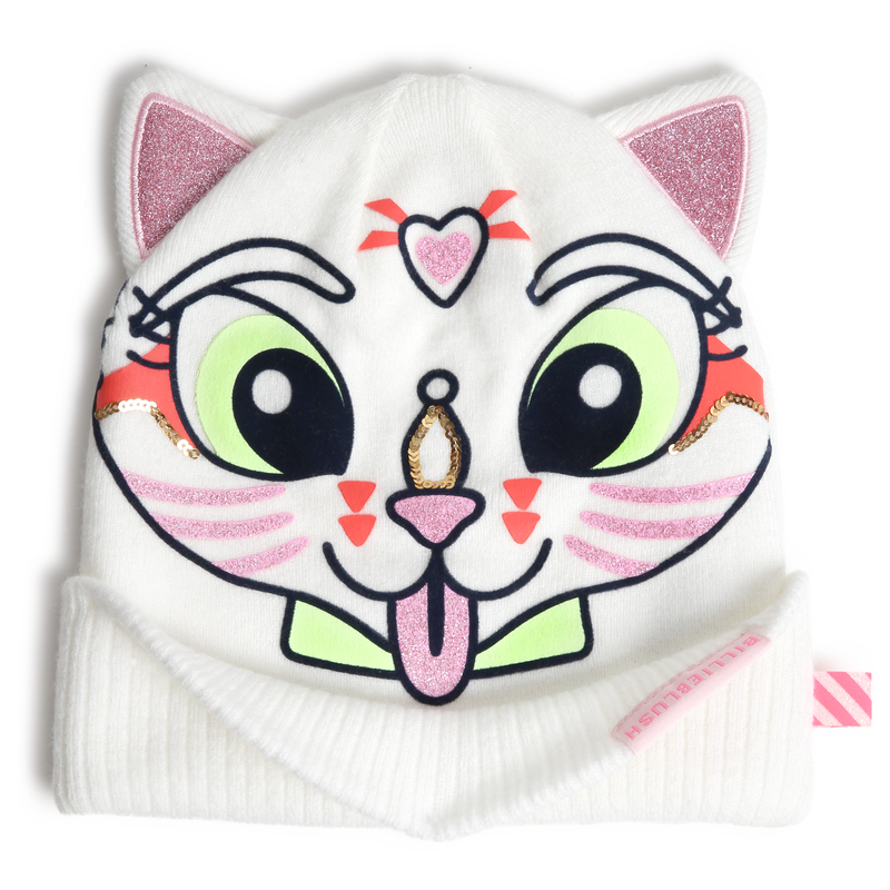 Cat ear beanie with sequins BILLIEBLUSH 
                        GIRL