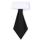Cotton two-tone tie KARL LAGERFELD KIDS 
                    GIRL