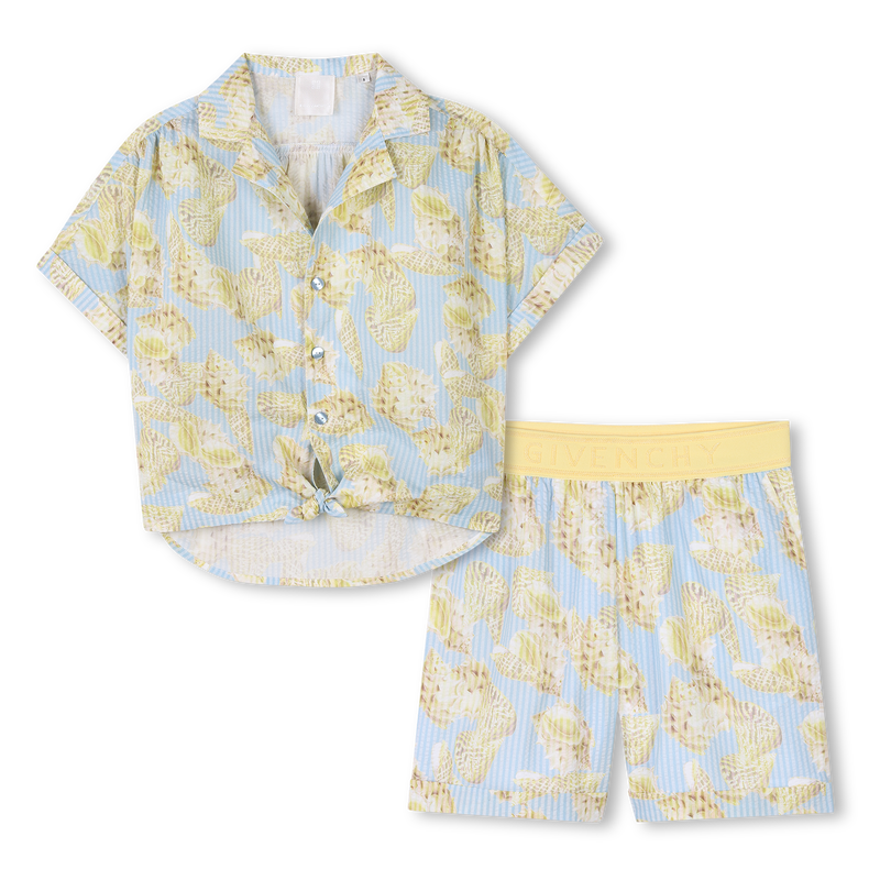 Seashell shirt and shorts GIVENCHY 
                        GIRL