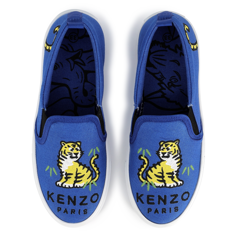 Elasticated canvas trainers KENZO KIDS 
                        UNISEX