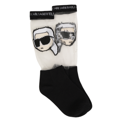 Openwork pattern socks KARL LAGERFELD KIDS GIRL