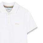 Tricolour-stripe polo shirt BOSS 
                    BOY