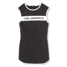 Sleeveless dress with pockets KARL LAGERFELD KIDS 
                    GIRL
