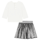 Cotton T-shirt and skirt MICHAEL KORS 
                    GIRL