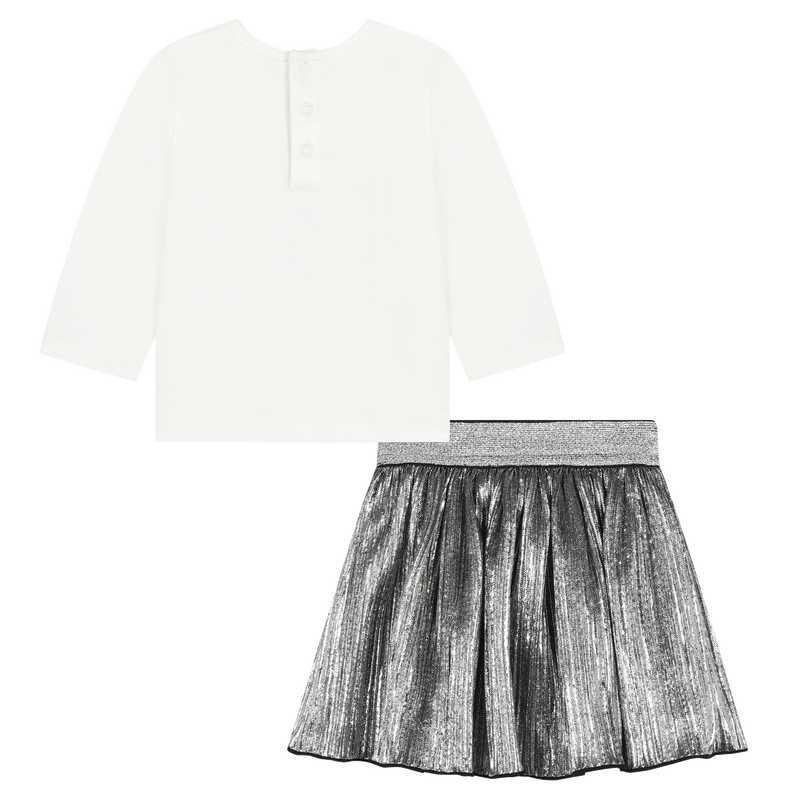 Cotton T-shirt and skirt MICHAEL KORS 
                        GIRL