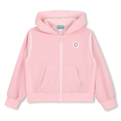 Hooded cardigan KENZO KIDS GIRL