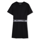 T-shirt dress, BLACK, hi-res