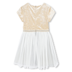 Bi-material dress BILLIEBLUSH 
                    GIRL