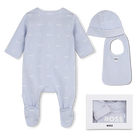 Pajama set + bib + beanie BOSS 
                    BOY