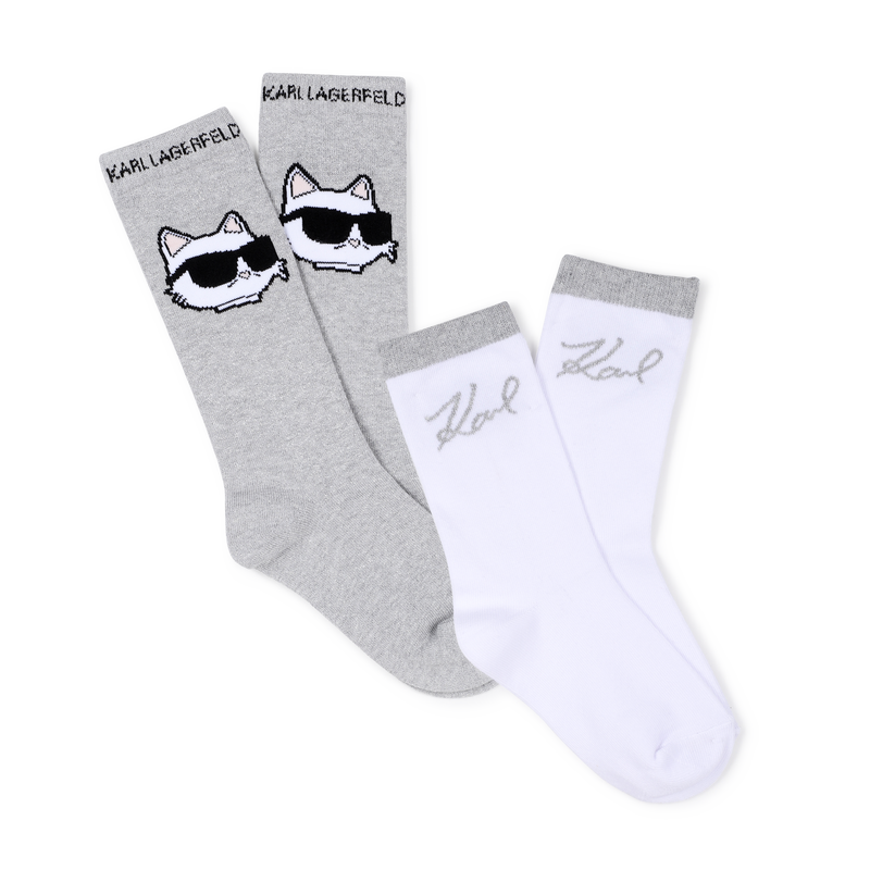 Set of 2 pairs of socks KARL LAGERFELD KIDS 
                        GIRL