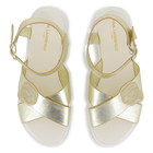Cowhide leather sandals KARL LAGERFELD KIDS 
                    GIRL