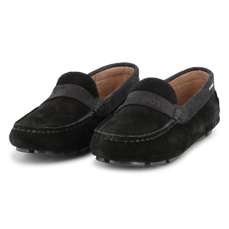 Cowhide leather loafers BOSS 
                        BOY