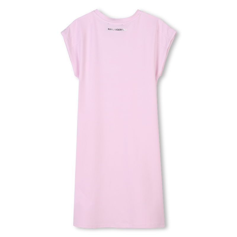 Novelty short-sleeved dress KARL LAGERFELD KIDS 
                        GIRL